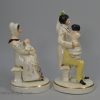Pair of Staffordshire porcelain figures, circa 1850, possibly Queen Victoria and Prince Albert and their children