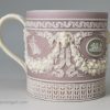 Wedgwood three colour jasper ware small mug or coffee can, circa 1850