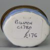 Bilston enamel box "Be Ever Faithful To your Friend Honours the Road To gain your End", circa 1780