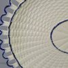 Creamware pottery oval basket weave dish, circa 1790, Neale & Company