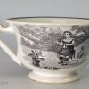 Toy pearlware pottery cup and saucer, circa 1820