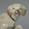 Staffordshire pearlware pottery English setter, circa 1810, probably Enoch Wood