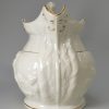 English porcelain commemorative jug moulded with Van Amburgh, circa 1850