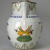 Prattware pottery jug commemorating Nelson, circa 1800