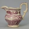 Pearlware pottery mug printed under the glaze with "Schenectady on the Mohawk River", circa 1832, J & S Jackson