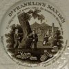 Pearlware pottery child's plate "Dr Franklin's Maxims", circa 1830