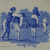 Prattware pottery child's plate "Leap frog", circa 1820