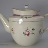 Pearlware pottery teapot, circa 1800