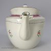 Pearlware pottery teapot, circa 1800