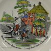 Pearlware pottery child's plate "Want of care does more damage than want of knowledge", circa 1840