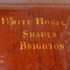 Large Sussex ware flagon, "WHITE HORSE, SHADES, BRIGHTON", circa 1820