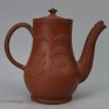 Staffordshire red stoneware coffee pot, circa 1750