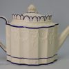 Castleford type felspatic stoneware teapot, circa 1820