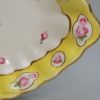 Derby oval yellow ground porcelain dish, circa 1820