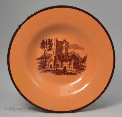 Don pottery chalcedony plate, circa 1820