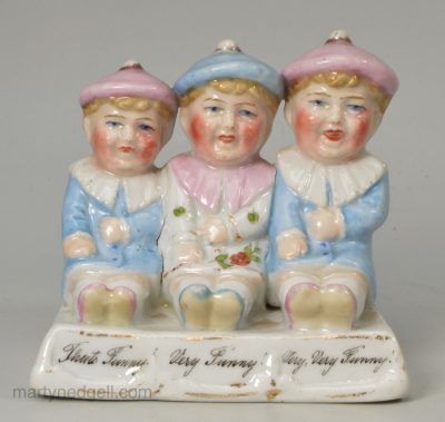German porcelain fairing "`That's Funny, Very Funny, Very Very Funny", circa 1880