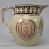 Pearlware pottery jug commemorating William Betty the British Tragedian, circa 1804