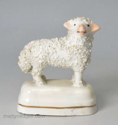 Staffordshire porcelain lamb, circa 1850