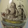 Commemorative creamware pottery jug with Britannia mourning the death of Admiral Nelson, circa 1805