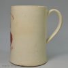 Commemorative creamware pottery mug Admiral Lord Nelson memorial, circa 1805