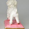 Staffordshire porcelain poodle, circa 1830, possibly Davenport