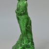 Green glazed creamware pottery figure of Bacchus, circa 1800