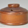 London saltglaze stoneware inkwell made for the London and North West Railways, circa 1860