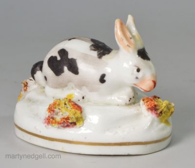 Staffordshire porcelain rabbit, circa 1840