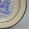 Commemorative pearlware pottery child's alphabet plate "England's Hope Prince of Wales, circa 1845
