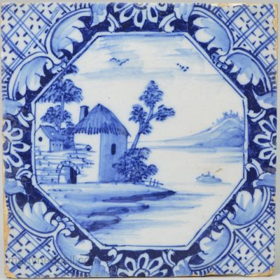 Liverpool delft tile, circa 1760