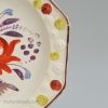 Pearlware pottery plate, circa 1830