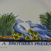 Pearlware pottery child's plate "A Brothers Present", circa 1820