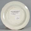 Pearlware pottery child's plate, circa 1830