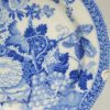 Pearlware pottery plate decorated with a blue transfer print under the glaze, circa 1820 Rogers Pottery