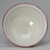 Pearlware pottery bowl decorated with pink lustre, Leeds pottery, circa 1820