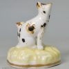 Staffordshire porcelain model of a cat and kitten, circa 1830 Alcock Pottery