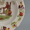 Pearlware pottery child's plate "SYMPTOMS of WALKING made EASY", circa 1820