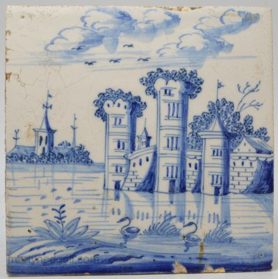 Liverpool delft tile, circa 1760