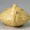 Wedgwood glazed caneware pottery teapot, circa 1820