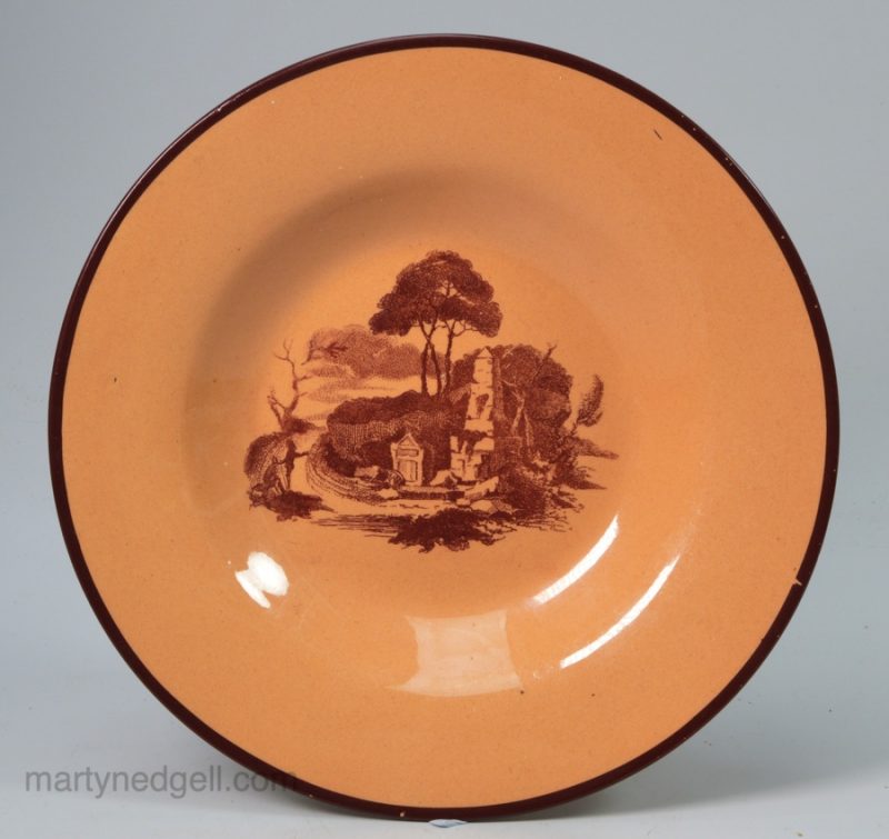 Don pottery chalcedony plate, circa 1820