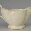 Creamware pottery sauce boat, circa 1780