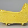 Canary yellow toy cradle, circa 1820