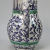 Pearlware pottery jug with sponged decoration, circa 1800