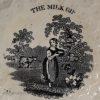 Pearlware pottery child's plate "The Milk Girl", circa 1830