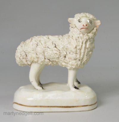 Staffordshire porcelain sheep, circa 1850