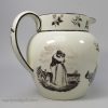 Pearlware pottery jug Sailor's Farewell made for the American market, circa 1820