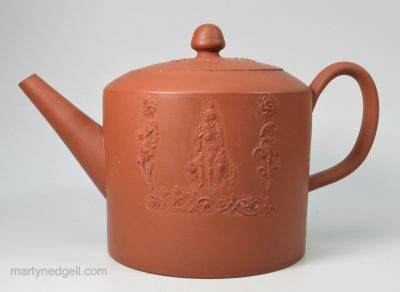 Staffordshire red stoneware teapot, circa 1770, probably William Greatbatch Pottery