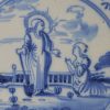 Dutch Delft biblical tile "Jesus appears to Mary Magdalene", circa 1750