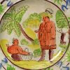 Pearlware pottery child's plate, circa 1820