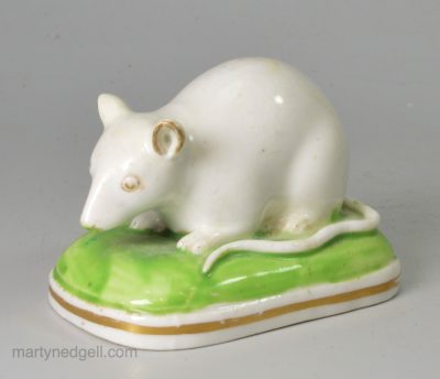 Derby porcelain mouse, circa 1820
